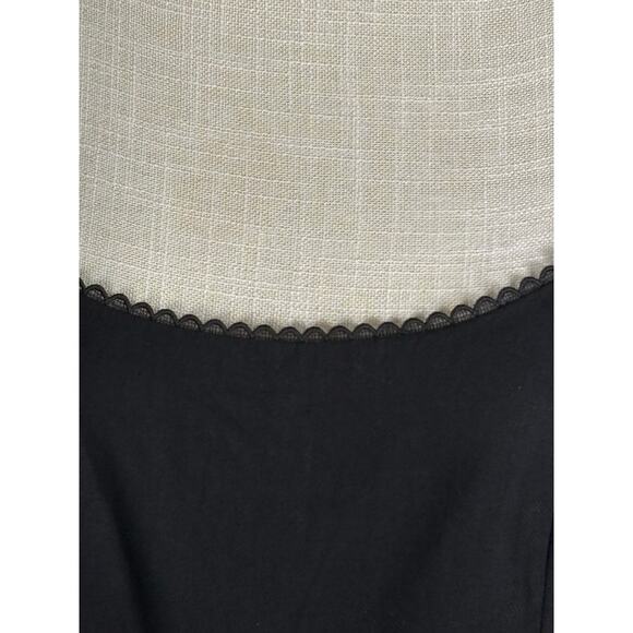 NWT Linen Vibes Lace Up A-line Midi Dress Women's Small Black Whimsygoth Chic - Picture 5 of 11